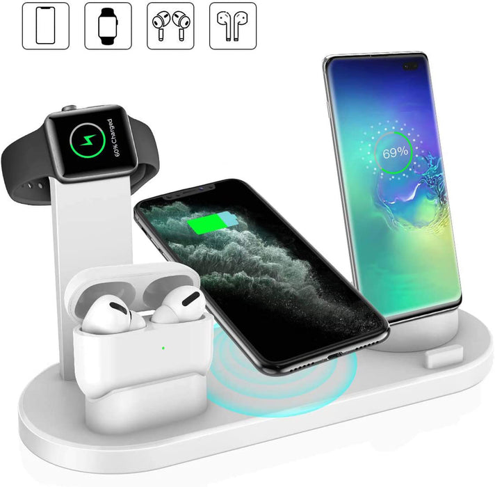 4-in-1 Wireless Charging Station for iPhone, Apple Watch & AirPods