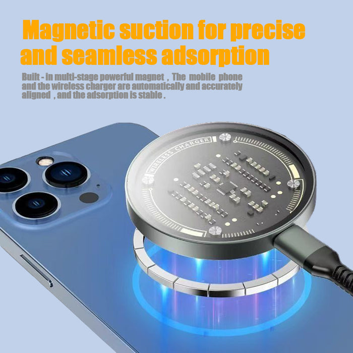 Qi 15W Magnetic Wireless Fast Charger for iPhone 12–16